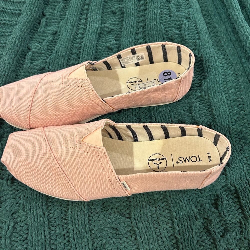 TOMS Women's Pink Slip-On Shoes